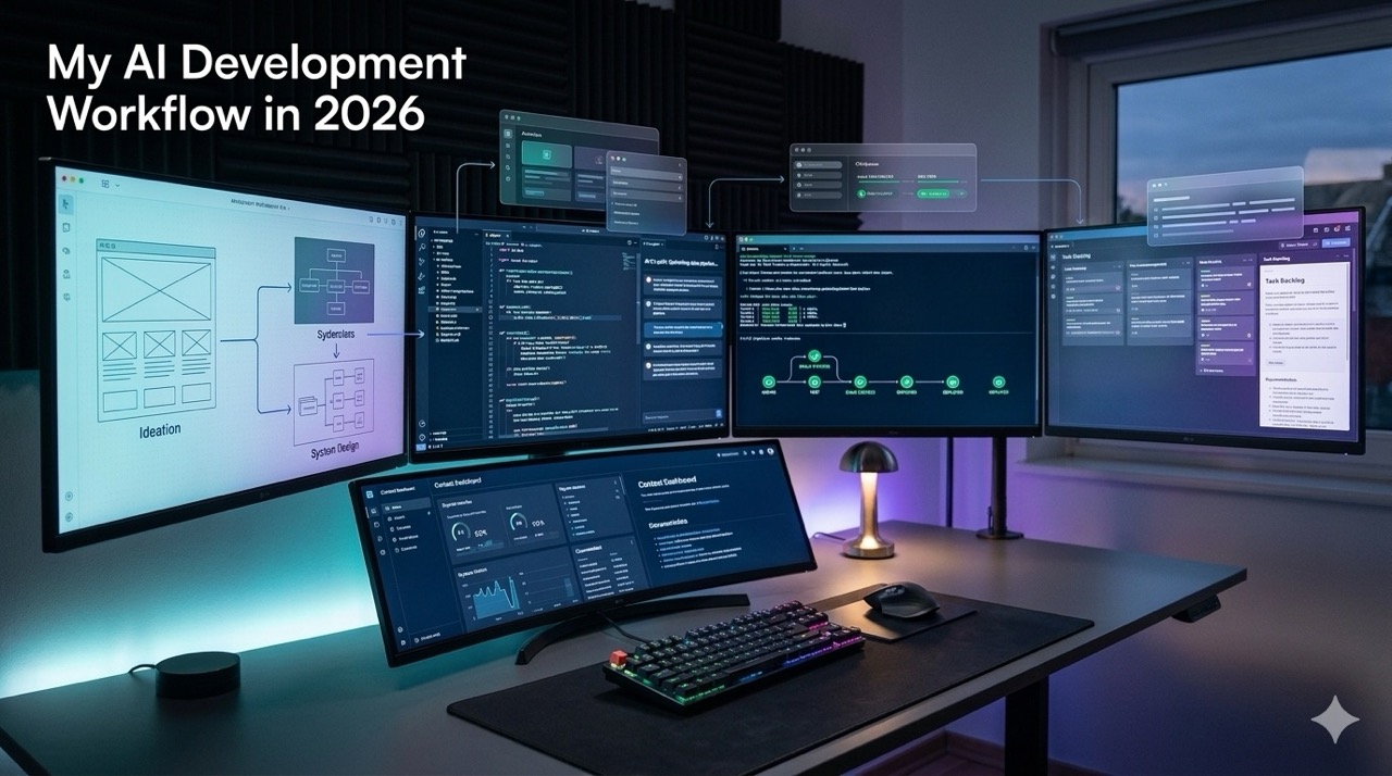 Modern AI-assisted software development workflow setup in 2026